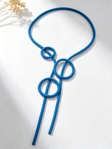 MARLIWOO 1pc Minimalist Long Niche Exaggerated Gothic Party Jewelry Elegant Vintage Necklace - Multicolor - View 8
