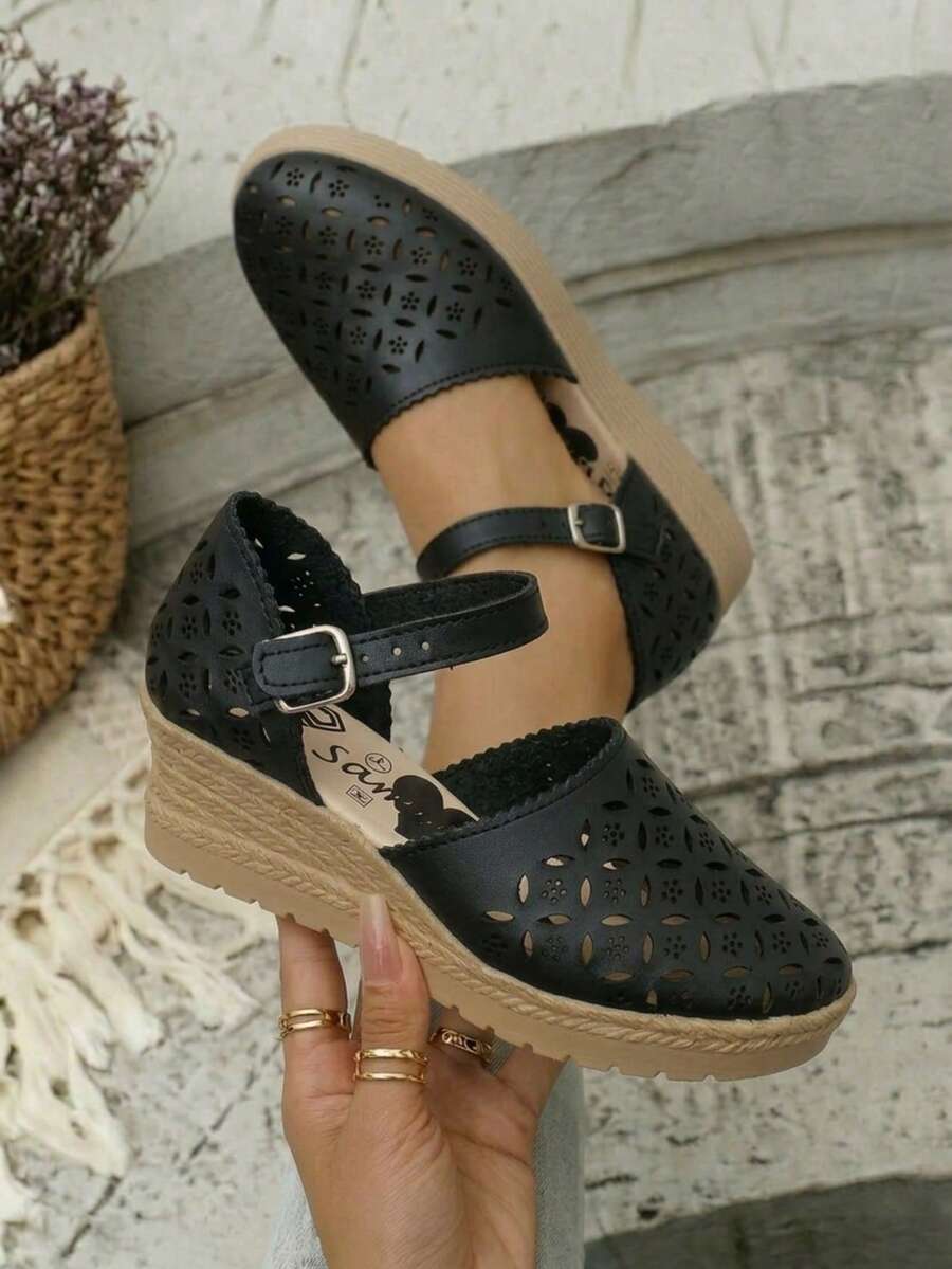 Women Wedges & Platform - Graphite Black - View 1