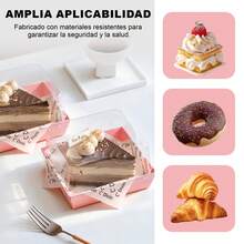 Pastry Packaging Boxes - Lot de 100 Rose - Voir 4