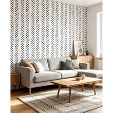 1 Roll Self-Adhesive Herringbone Pattern Wallpaper, PVC Removable Wall Sticker, Suitable For Study, Entryway, Balcony Background Renovation, Desktop, Cabinet And Bookshelf Decoration, 17.7inX39.3/118.1/196.8in - Black - View 8