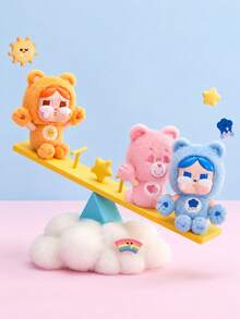 Pop Mart Labubu CRYBABY X Care Bears Series - Kotak Buta Gantungan Boneka Plush Vinyl - MultiWarna - View 7