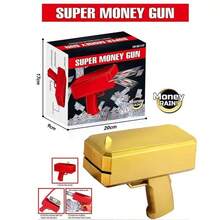 Super Money Gun Toy, Perfect For Lively Party Atmosphere, Suitable For Football Games And Competition Parties, Includes 10 Pieces Of Prop Dollars - Multiple Styles - View 6