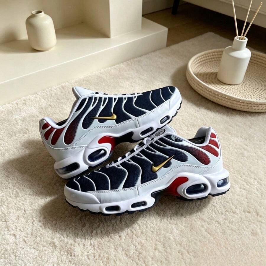Nike أحذية رياضية رجالية - أزرق وأبيض وأحمر - مشاهدة 1
