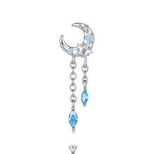Bamoer 1pc Anting Tunggal Bintang Opal Perak Sterling 925 dengan Sekrup Belakang, Perhiasan Telinga Piercing Helix Kristal Bulan dan Bintang Surgawi untuk Wanita, Termasuk Kotak Hadiah - Perak - View 18