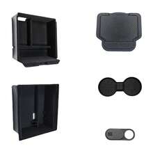 Black Centre Console Storage Set ABS For  Juniper 2025 Model 3 Highland 2024‑2025 Car Interior Layered Organizer Use - Black - View 7