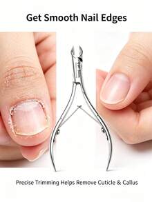 1pc Precision Nail Tip Scissors, Sharp Stainless Steel Blade For Removing Calluses, Ergonomic Handle Durable Portable Nail Clipper, Odorless Skin Care Tool, Precise Trimming, Essential Nail And Foot Care Tool For Home And Nail Salon - Multicolor - View 5