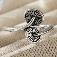 Women's Vintage Mushroom Shaped Ring, Versatile Accessory Suitable For Daily Commute And Casual Wear - Silver - View 12