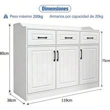 Storage Cabinets - White - View 2