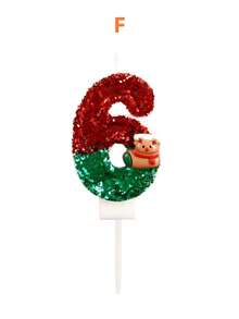 Christmas Theme Red & Green Reindeer Birthday Number Candles, Autumn Decor, Souvenirs, Camping, Kitchen, Christmas, Party Gifts, Kitchenware, Home Decor & Accessories, Party Supplies & Setup - View 9