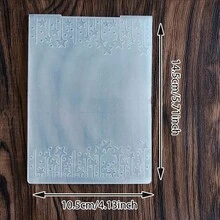 Assorted Geometric Pattern Embossing Folder, Clear Plastic Textured Embossing Template For Paper Craft Card Scrapbook DIY Art Supplies Embossing Folder - JH-1 - View 23