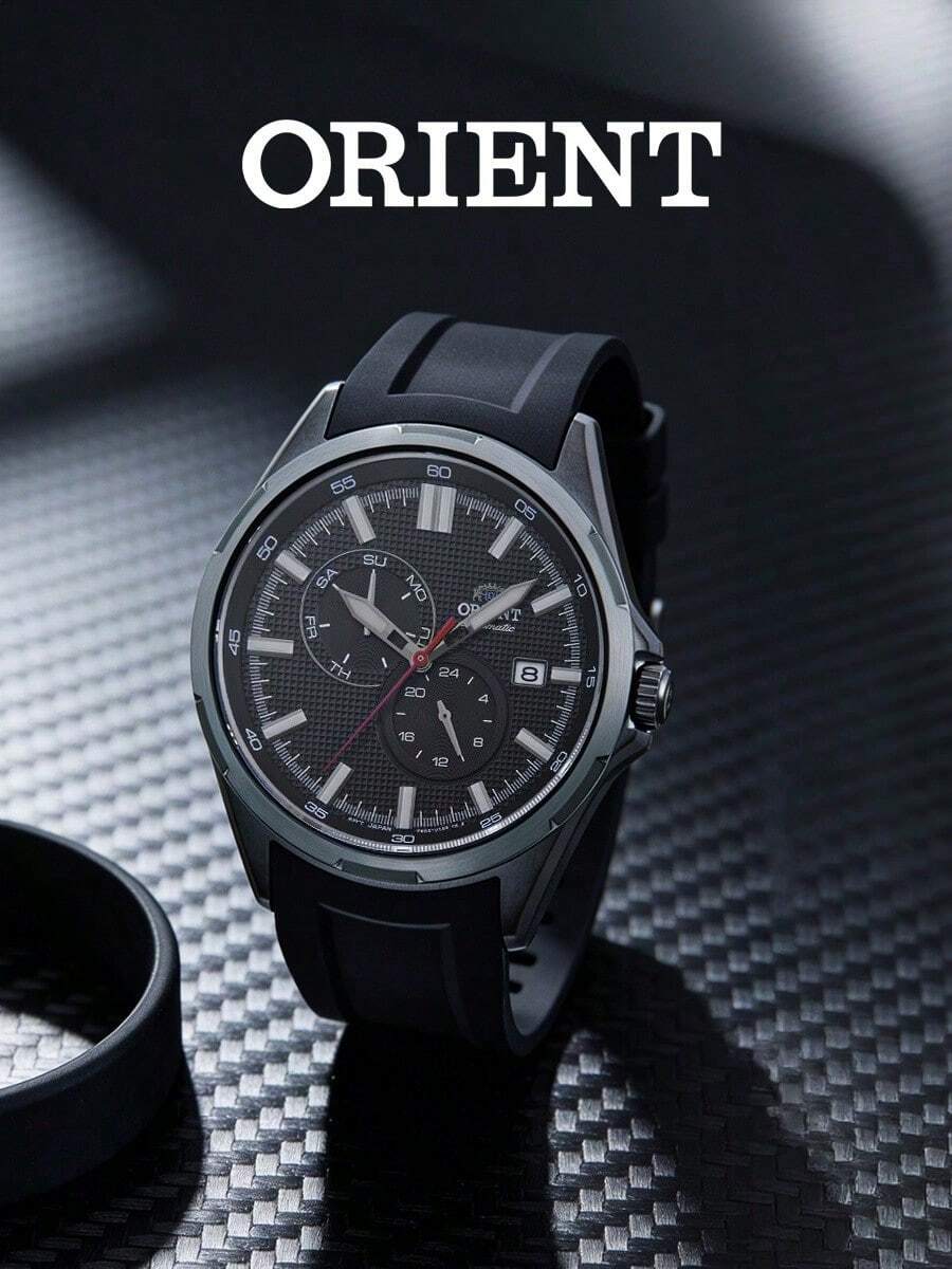 Orient Sports 系列男士自動機械腕錶,黑色錶盤,型號 RA-AK0605B10B - 黑色 - 查看 1