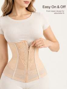 Tummy Control Waist Cincher For Women - Apricot - View 3