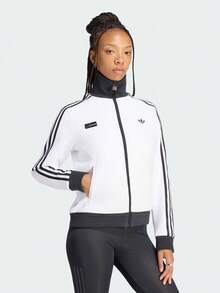 Adidas Originals Women's FAN OG TT Knit Jacket Without Hood LD4966 - Light Grey - View 1