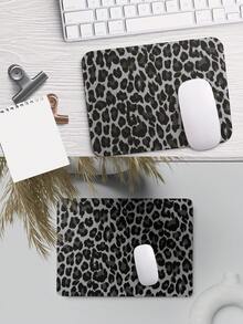 Large Desk Mouse Pad, Grey‑Black Leopard Animal Print, Non‑Slip Rubber Base Keyboard Mat For Home Office Gaming Desktop Decoration - View 7