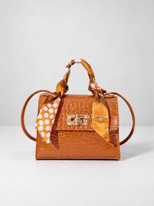 1 buah Tas Tangan Syal Motif Buaya Warna-warni untuk Anak Perempuan, Tas Mini Modis dengan Kunci, Tas Selempang Serbaguna, Cocok untuk Bepergian dan Beraktivitas Sehari-hari, Tersedia Berbagai Warna - Pola Buaya M1334 - View 17