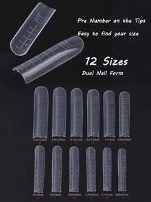 1 Box Of Phototherapy Extension Gel Nail Molds Nail Tools (120 Pieces) - Clear - View 3