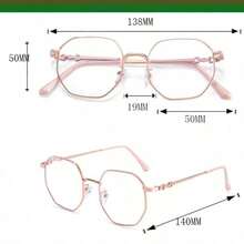 A Pair Of Cat-Eye Metal Stylish Sexy Solid Color Photochromic Glasses, Suitable For Daily Use - Clear - View 4