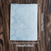 Assorted Geometric Pattern Embossing Folder, Clear Plastic Textured Embossing Template For Paper Craft Card Scrapbook DIY Art Supplies Embossing Folder - JH-1 - View 19