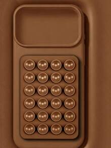Luxury Matte Texture Suction Cup Phone Case Compatible With IP 17 16 15 14 13 12 11 Pro Max Minimalist Business Protective Shell Compatible With IP17 Air 16 15 14 Plus New Protective Case Phone Accessories - Light Brown + Suction Cup - View 3