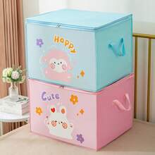 Cartoon Baby Room Storage Bag With Zipper, Large Capacity For Clothes And Blankets, Moisture-Proof And Mold-Proof, For Packing, Moving And Organizing - Multicolor - View 10