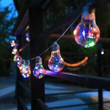 Solar Powered Vintage Glass Bulb String Lights, Soft Warm Glow, Durable Waterproof, Suitable For Patio, Garden, Dorm And Holiday Party Atmosphere Lighting - Bulb - View 10