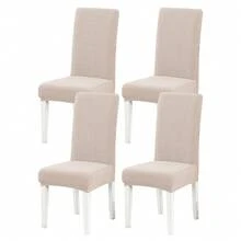 1/2/4/6pcs Diagonal Stripe Chair Cover, Decorative Dust-Proof Elastic Full Coverage Chair Slipcover, Removable And Washable - Multi-color - View 52