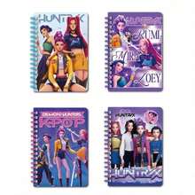 Hasbro 1pc Aesthetic Notebook, High-Quality -Style Journal, Korean Style Student Diary, Colorful Pages, Perfect For School & Daily Use-Four Models Sent At Random - Random - View 2