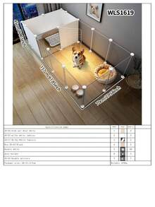Dog Fence Indoor Home Use Small Dog Barrier Teddy Rabbit Pet Isolation Gate Guardrail Cat Cage - Multicolor - View 22