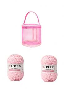 1 Set Large Capacity Yarn Storage Bag, Easy Rotating Roller Design, With Threading Hole And Handle, Crochet Knitting Tool Storage Bag, Space-Saving, Suitable For Beginners And Elderly - Multicolor - View 15