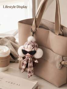 Pop Mart Gantungan Boneka Plush Labubu X SKULLPANDA Don't Want To Think - MultiWarna - View 4