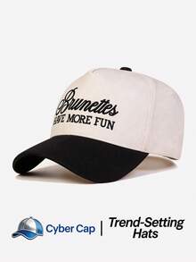 1pc Women's Letter Trucker Hat Adjustable Design Stylish Embroidered Five-Panel Cap Perfect For Casual Wear, Parties Travel - Multi-color - View 7