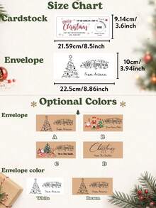 Personalized Christmas Scratch-Off Surprise Card With Envelope, Custom Name & Message Travel Reveal Card, Christmas Greeting Card,Holiday Gift Reveal,Secret Vacation Surprise,Family Couple Friend Gift,Thank You Cards For Business - Multicolor - View 3