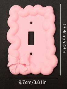 Pink Bow Wavy Light Switch Cover Plate, Cute Decorative Wall Switch Protector,Bow Tie Wall Plate Light Switch Cover | Decorative Panel Power Outlet Cover For Kitchen, Office, And Hote - Multicolor - View 12