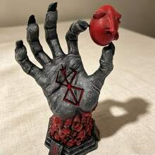 Patung Tangan Dewa Iblis Kreatif - Dekorasi Halloween Gotik, Karya Seni Resin Koleksi Horor dengan Detail Tulang, Kerajinan Tangan - 1PC - View 3