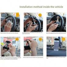 Desktop Suction Cup Phone Holder, Car Suction Cup Navigation Mount, Strong Adsorption Rotatable Horizontal & Vertical Dual-Use Phone Stand - Multi-color - View 10