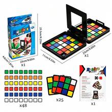 1pc 2-Player Sliding Puzzle Competitive Game Interactive Desktop Set - Multicolor - View 2