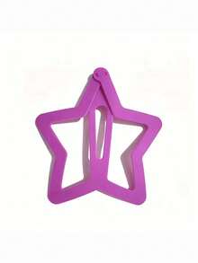 1pc Large Hollow Star Hair Clip, Giant Five-Pointed Star Hair Clip, Y2K Style Back Of Head Hair Clip, Unique Exaggerated Hair Accessory - Multicolor - View 6