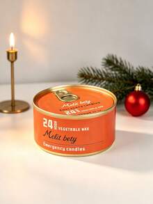 Extra Large 120g Plant Wax Emergency Candle, Round Pull-Ring Tin Box, Smokeless, Disaster Preparedness, Suitable For Home Use And Power Outages, Applicable To Living Room, Bedroom, Etc., Home Decor And Daily Use First Choice - Multiple Styles - View 9