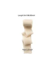 3 Rolls Champagne Chiffon Ribbon, 1.57 Inches X 16.4 Yards - Suitable For Gift Wrapping, Wedding Decor, Bouquets And DIY Crafts, Applicable For Bridal Bouquets And Wedding Invitations, Gift Wrapping Ribbon | Holiday Ribbon | Soft Texture Ribbon, Gift Box Decoration Bows - Multicolor - View 9
