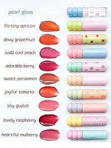 Colorgram Fruity Glass Tanghulu Glossy Lip Tint 13 SHY PEAR, Juicy Mirror Finish, High-Shine Non-Sticky, Hydrating Plumping, Long-Lasting, K-Beauty, Holiday Gift, 3g/0.11oz - 13 SHY PEAR - View 6