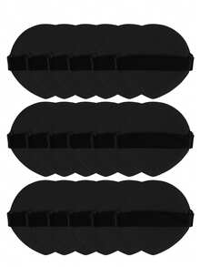 18Pcs/9Pcs/6Pcs/3Pcs Water Drop Powder Puff With Strap Soft Flocked Makeup Puff Wet Dry Dual Use Foundation Application Beauty Tool Multiple Colors Optional - Black - View 9