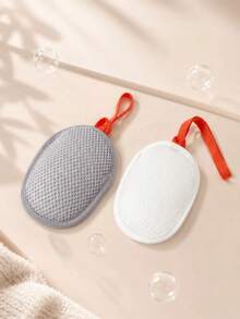 2pcs Foaming Soap Bag, Portable Bath Scrubbing Net Bag, Shower Soap Mesh Bag, Exfoliating Mesh Bag, Bathroom Accessories, Holiday Essentials, Travel Essentials, Home Decor, Bathroom Storage, School - Multicolor - View 2