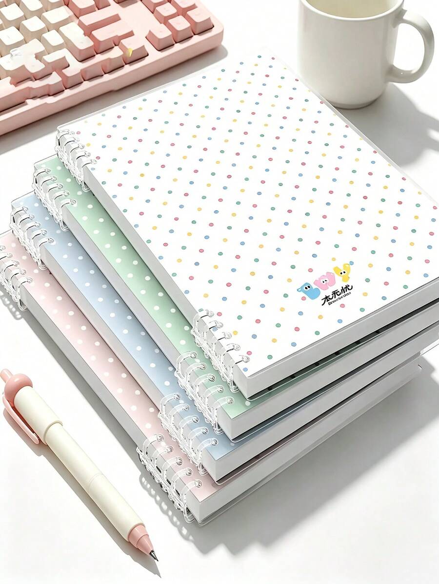 Colorful Loose-Leaf Notebook, Mini Portable Notebook, Exquisite Storage And Planning Notebook, Office Supplies, Ideal Choice For Students To Record Office Diaries, School Stationery, Perfect Gift For Students - A - View 1