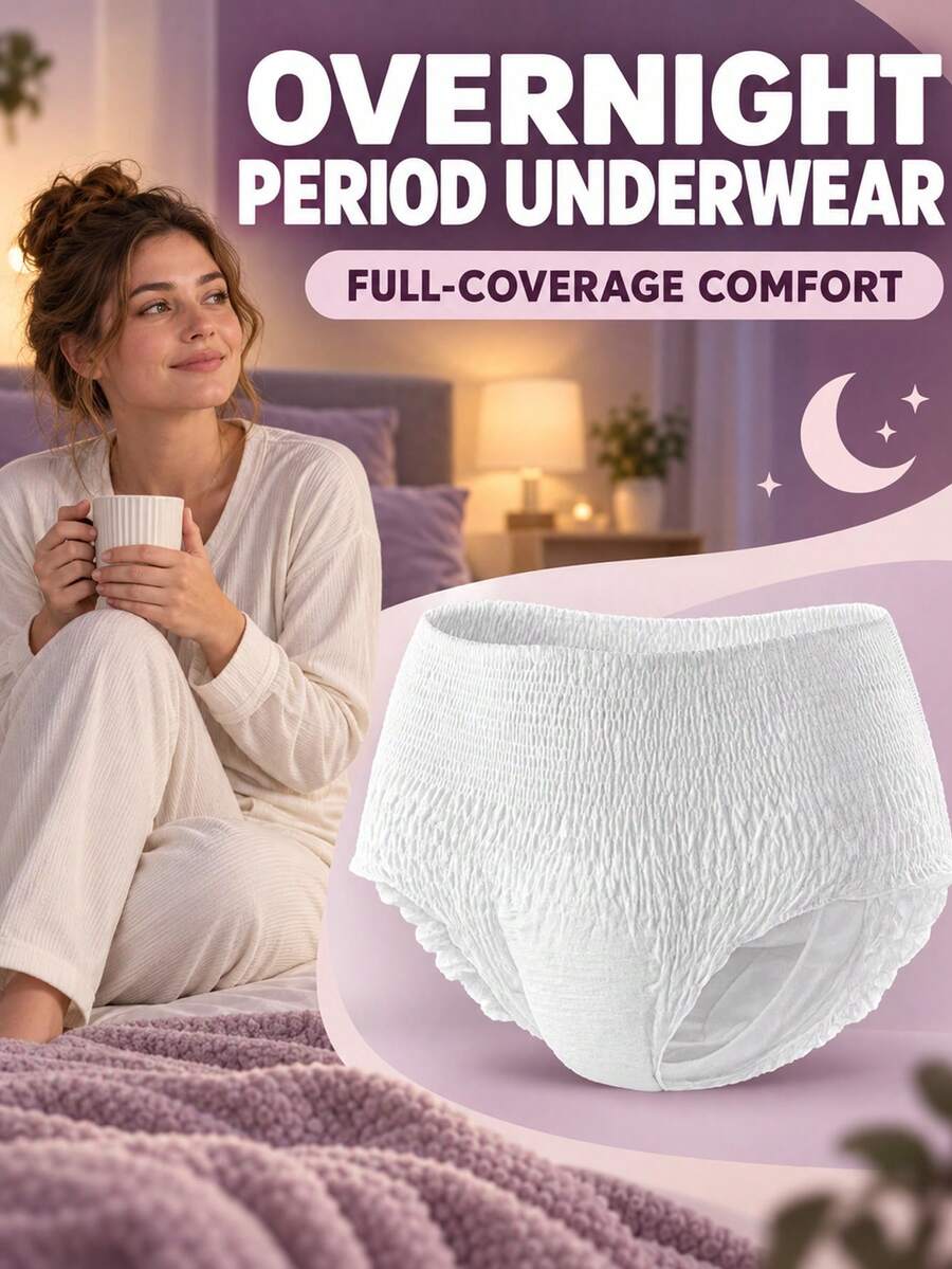 5/16/36pcs Women's Period Panties, Comfortable & Soft, Ultra-Thin & Breathable, Suitable For Various Body Types, Leak-Proof & Absorbent, Perfect For Period Travel Or Business Trips - Menstrual Pants - View 1
