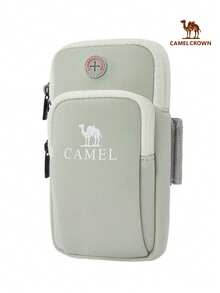 CAMEL CROWN 中性跑步手臂包，運動手臂手機收納袋，手腕收納套，適合戶外活動 - 淺綠色 - 查看 7