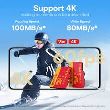 Kodak 32GB/64GB/128GB/256GB Micro SDXC Memory Card, Class 10 U3 C10 TF Card, 100MB/S A1 SDHC UHS-I V30, For Camera, Computer, Car - View 7