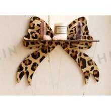 1pc Leopard Print Bow Wall Hanging Rack, Wooden Crystal Display Stand With Hooks, Decorative Hanging Jewelry Storage Rack, Suitable For Bedroom, Living Room Or Vanity, Leopard Print Design, Home Decor, Room Decor, Wall Decor Gift, Birthday Graduation Gift - Leopard Print Bow - View 7