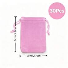 Velvet Jewelry Drawstring Bags, Soft Gift Pouches Suitable For Rings, Necklaces, Bracelets, Multi-Color - Multicolor - View 21
