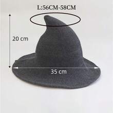 Halloween Witch Hat, Foldable Wizard Hat, Suitable For Halloween, Cosplay, Party And Daily Autumn Wear. A Halloween Trick-Or-Treat Hat - Multicolor - View 7