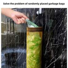 3/2/1pcs Trash Bag Storage Hanging Bag, Wall-Mounted Drawstring Shoe Bag, Back To School Season, Kitchen Plastic Bag Organizer, Woven Mesh Bag, Plastic Bag Storage Rack With Hanging Net, Suitable For School Supplies And Learning Materials - Multicolor - View 8
